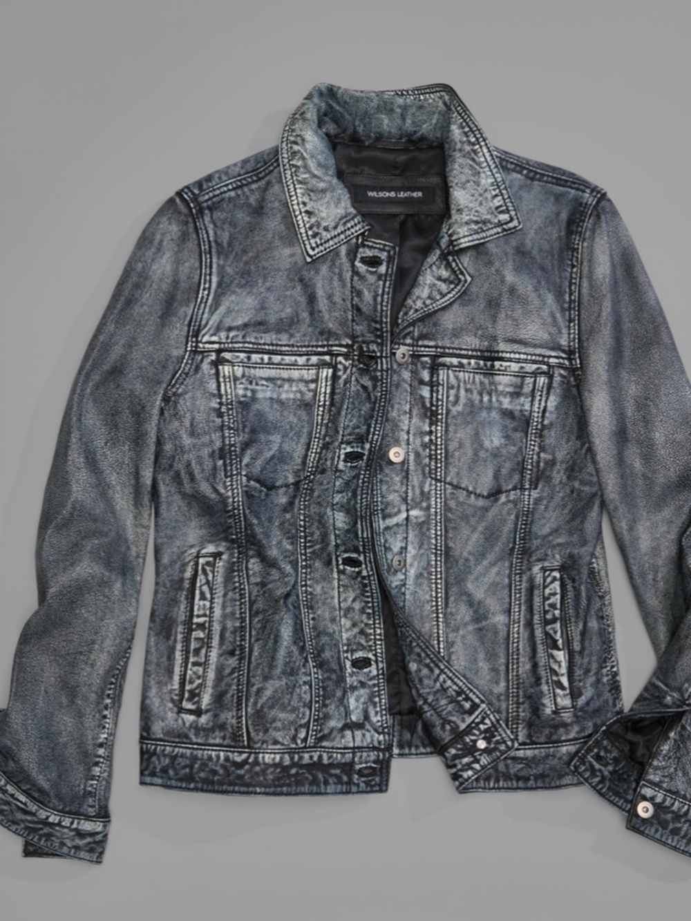 NWT Wilsons Leather Addison Leather Jacket Women's M Blue